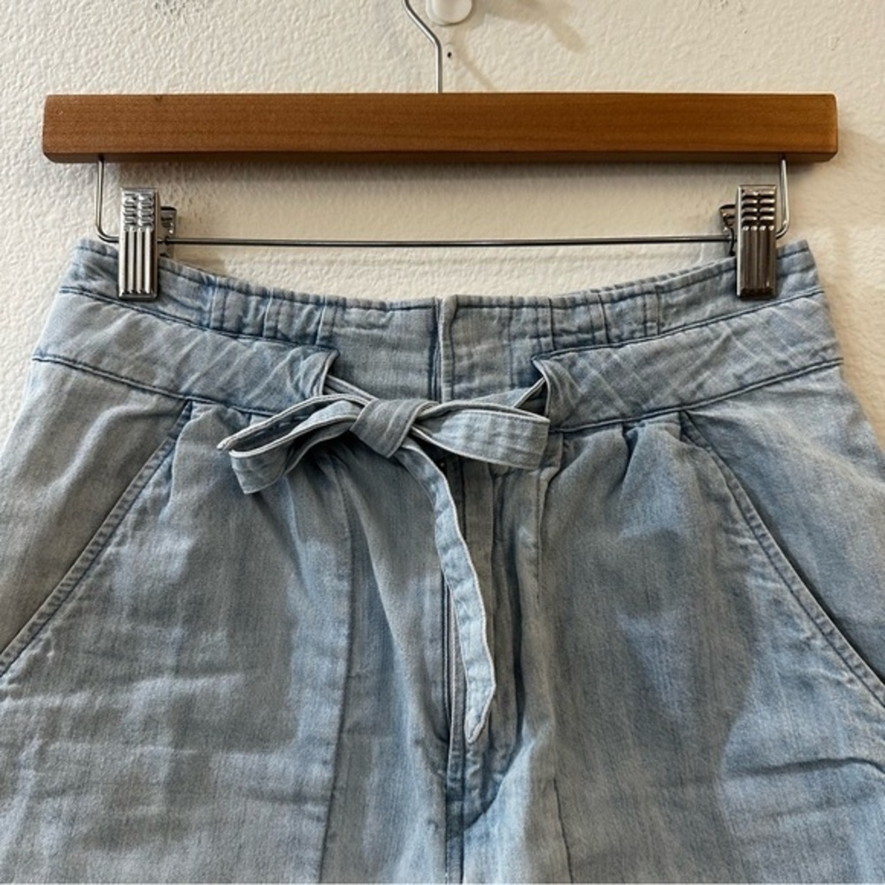 Isabel Marant Etoile Women's Marius High Waist Shorts Size XS Light Blue - Picture 3 of 11